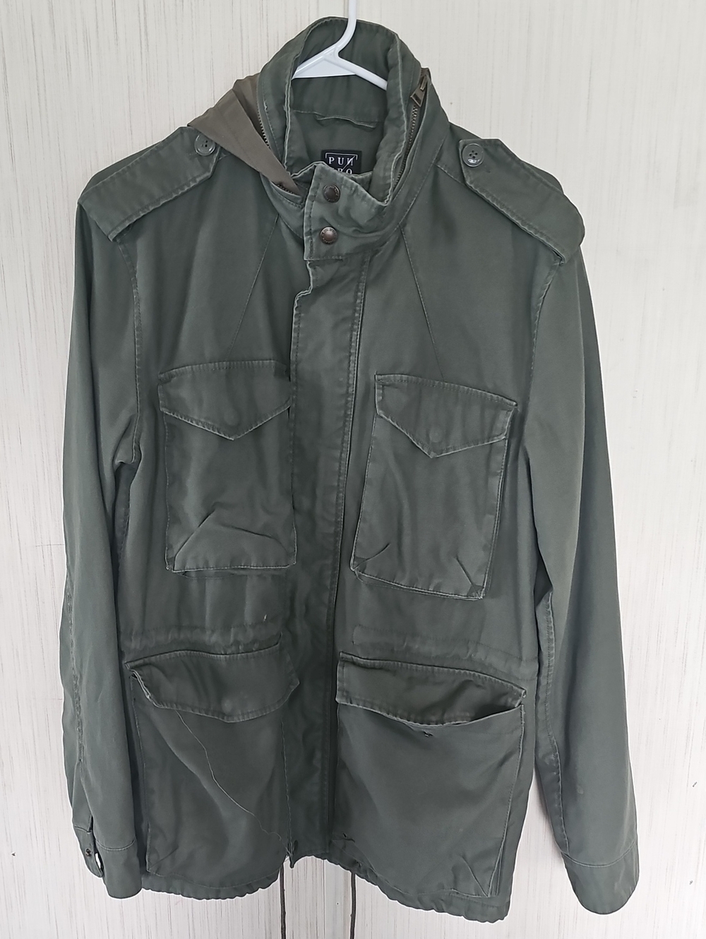 Punk Royal Olive Green Military Field Jacket